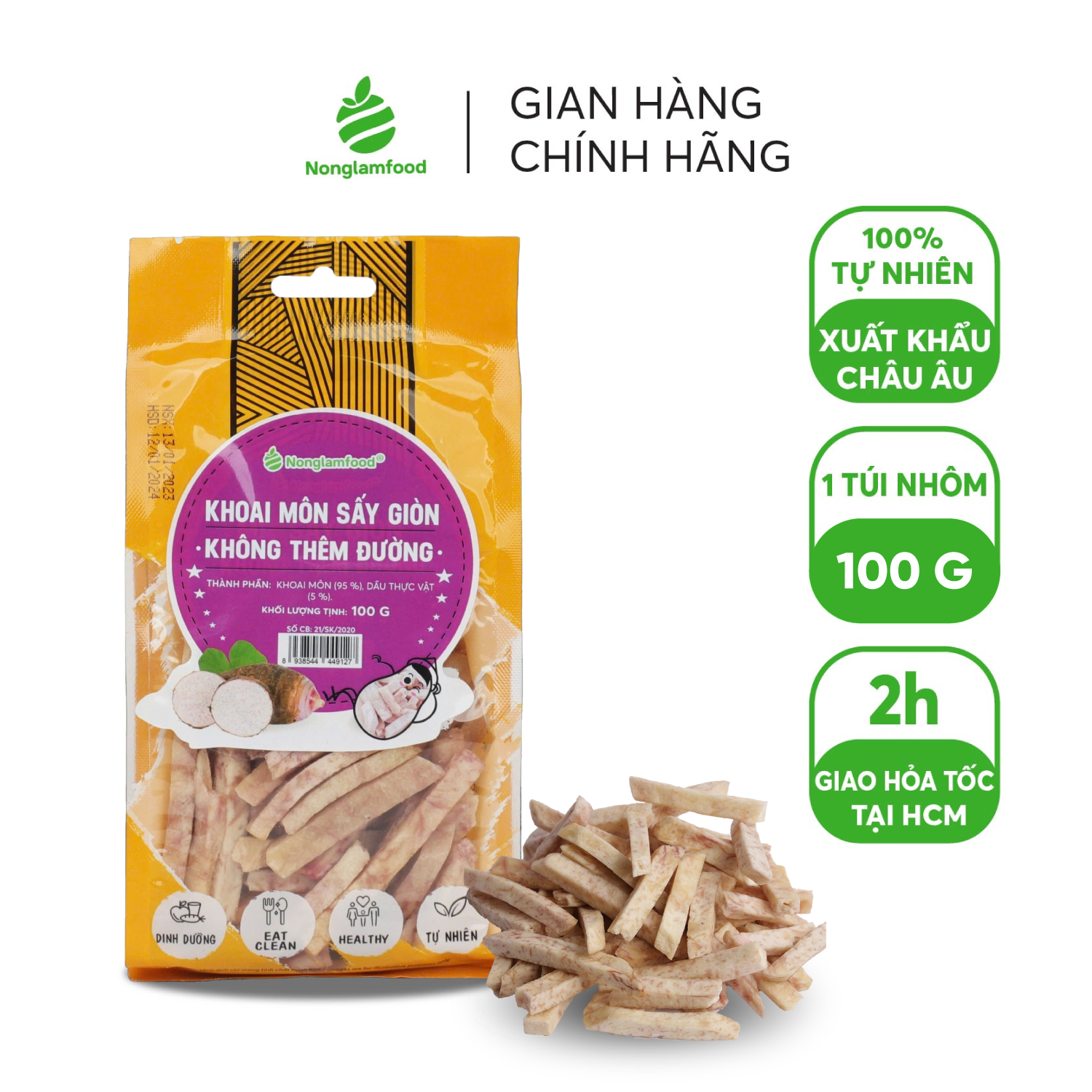 Khoai môn sấy giòn