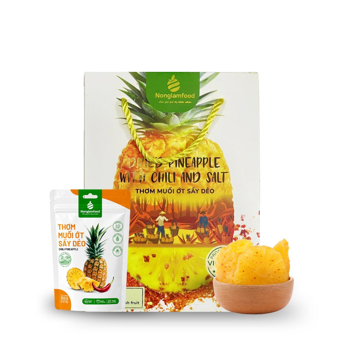 SOFT DRIED SPICY PINEAPPLE 