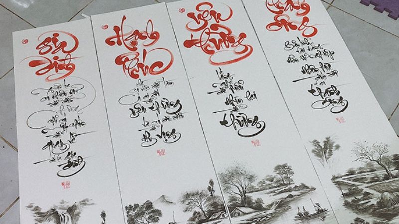  Tranh chữ thư pháp, tranh treo tường