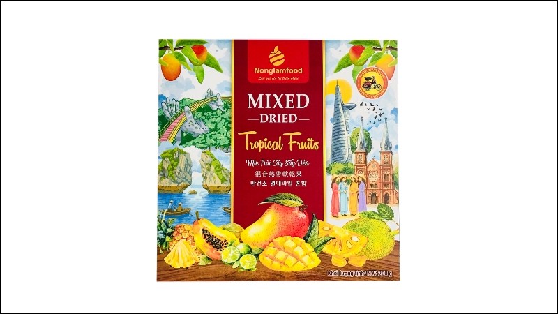 hộp quà trái cây sấy dẻo