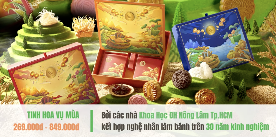 Nonglamfood Mooncake Concept - The Essence of the Warm and Friendly Autumn Harvest