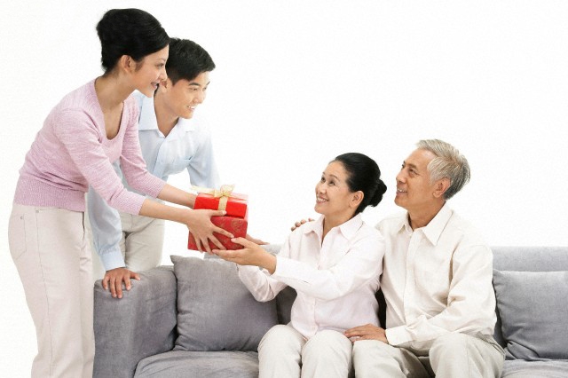 Give gifts to parents-in-law to give meaning & sincerity?