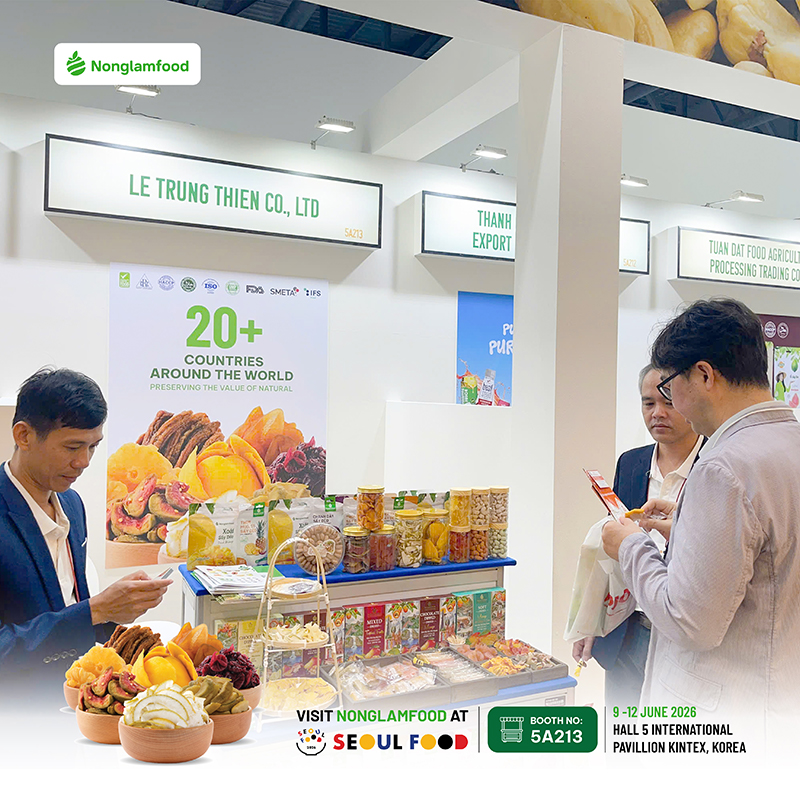 Nông Lâm Food – doanh nghiệp sản xuất và xuất khẩu trái cây sấy