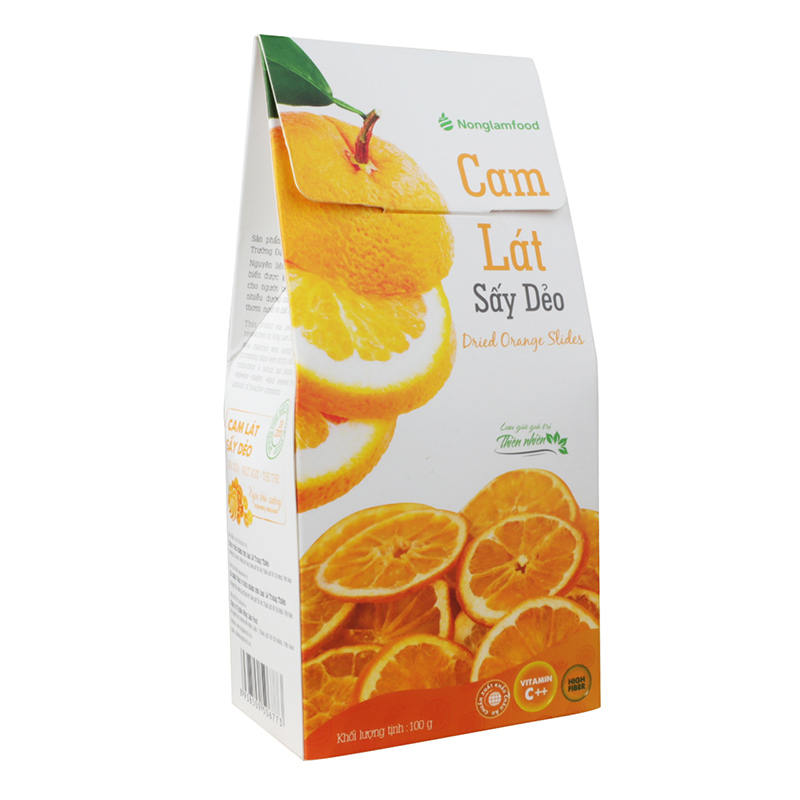 Quy cách đóng gói trái cây sấy déo 100g tại Nông Lâm Food